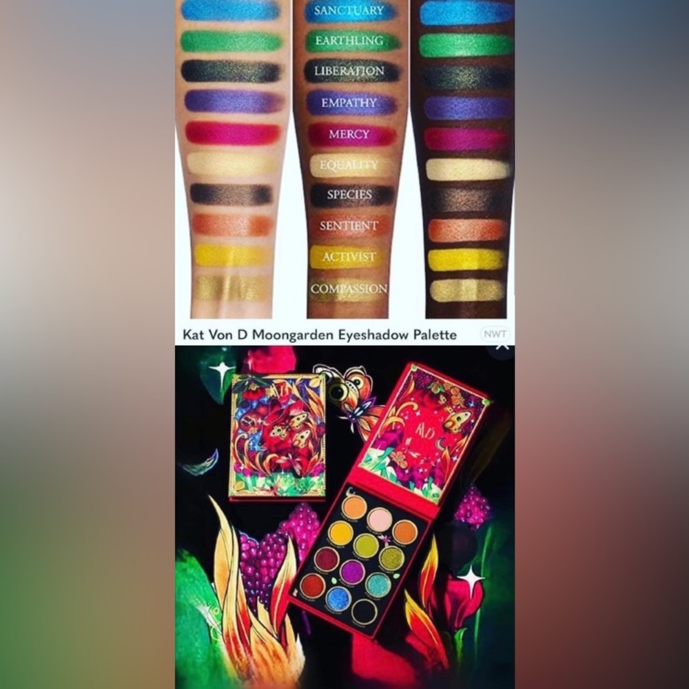 Kat Von D Moon Garden Eyeshallow Palette Limited Edition